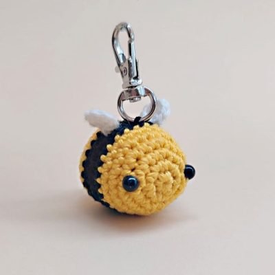 Gehäkelte Biene „Betty“ Schlüsselanhänger, Kawaii Amigurumi
